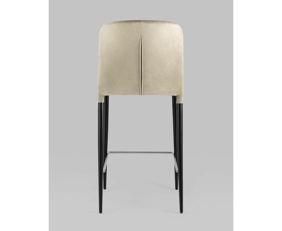 Стул полубарный Лори велюр бежевый, изображение 5 | Интернет магазин мебели и декора LifeDekor