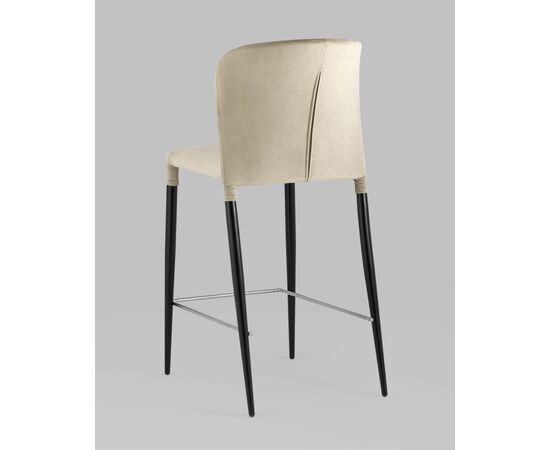 Стул полубарный Лори велюр бежевый, изображение 6 | Интернет магазин мебели и декора LifeDekor