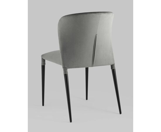 Стул Лори велюр серый, изображение 6 | Интернет магазин мебели и декора LifeDekor