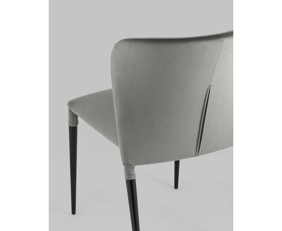 Стул Лори велюр серый, изображение 7 | Интернет магазин мебели и декора LifeDekor
