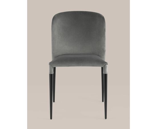 Стул Лори велюр серый, изображение 3 | Интернет магазин мебели и декора LifeDekor