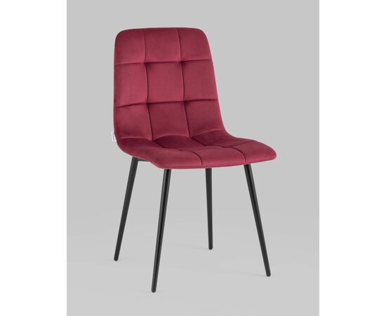 Стул Одди велюр красный, изображение 2 | Интернет магазин мебели и декора LifeDekor