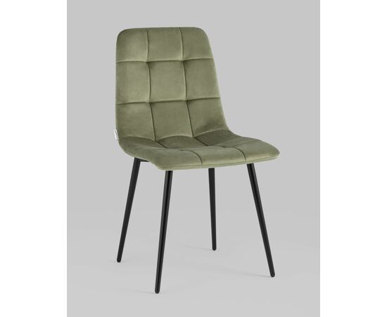 Стул Одди велюр пыльно-оливковый, изображение 2 | Интернет магазин мебели и декора LifeDekor