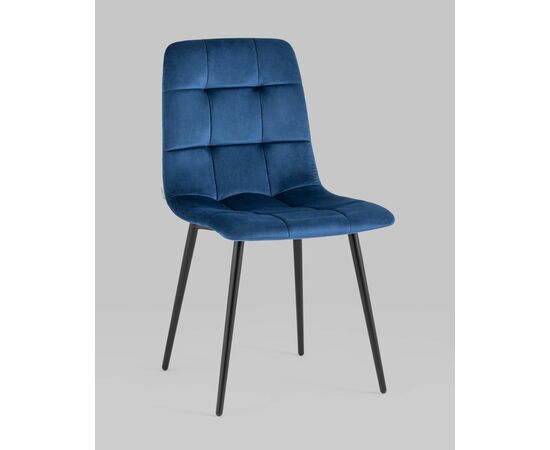 Стул Одди велюр синий, изображение 2 | Интернет магазин мебели и декора LifeDekor