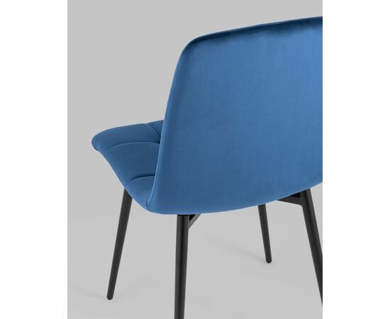 Стул Одди велюр синий, изображение 9 | Интернет магазин мебели и декора LifeDekor