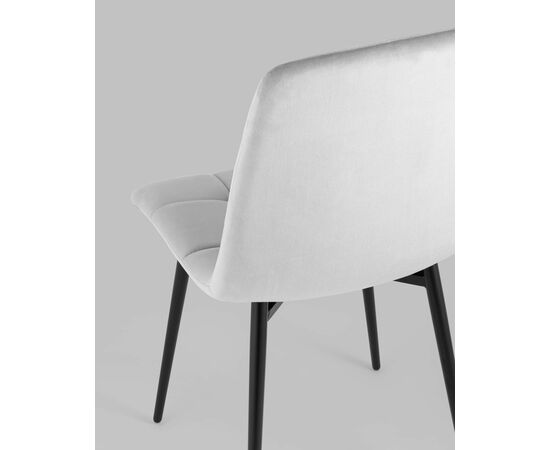 Стул Одди велюр светло-серый, изображение 9 | Интернет магазин мебели и декора LifeDekor