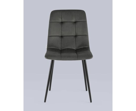 Стул Одди велюр тёмно-серый, изображение 7 | Интернет магазин мебели и декора LifeDekor