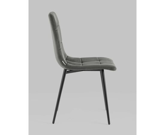 Стул Одди велюр тёмно-серый, изображение 8 | Интернет магазин мебели и декора LifeDekor