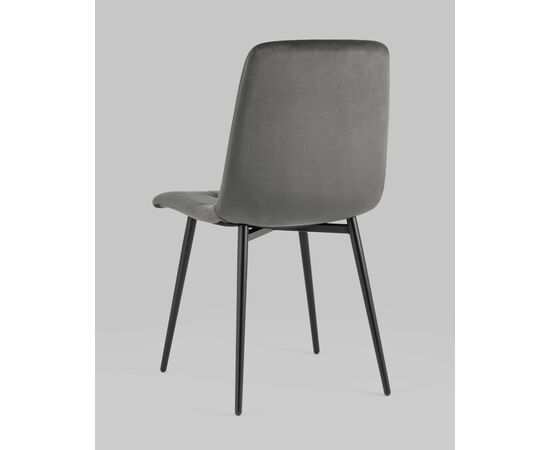 Стул Одди велюр тёмно-серый, изображение 10 | Интернет магазин мебели и декора LifeDekor