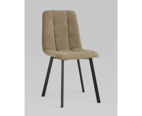 Стул Oliver Square велюр капучино, изображение 2 | Интернет магазин мебели и декора LifeDekor