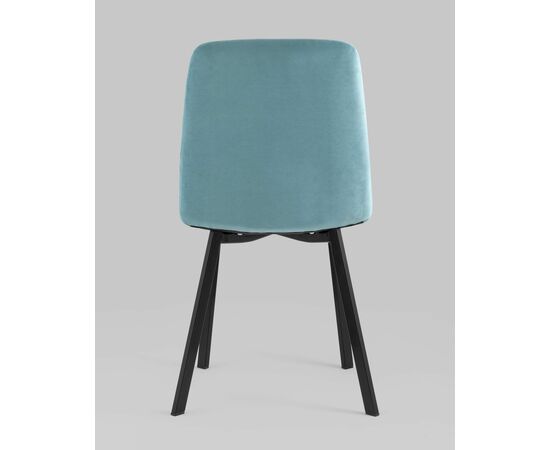 Стул Oliver Square велюр пыльно-голубой, изображение 5 | Интернет магазин мебели и декора LifeDekor