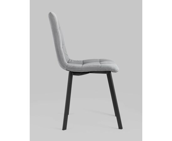 Стул Oliver Square велюр серый, изображение 4 | Интернет магазин мебели и декора LifeDekor