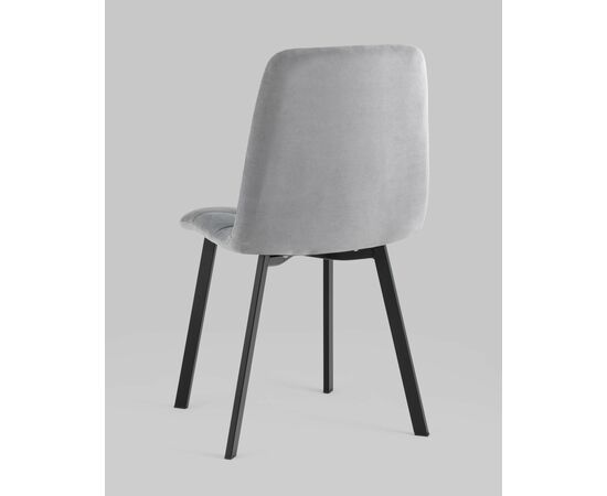 Стул Oliver Square велюр серый, изображение 6 | Интернет магазин мебели и декора LifeDekor