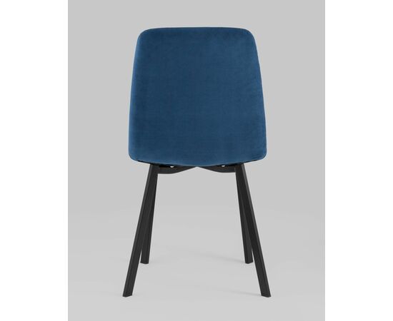 Стул Oliver Square велюр синий, изображение 5 | Интернет магазин мебели и декора LifeDekor