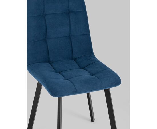 Стул Oliver Square велюр синий, изображение 8 | Интернет магазин мебели и декора LifeDekor