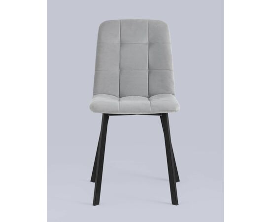 Стул Oliver Square велюр светло-серый, изображение 3 | Интернет магазин мебели и декора LifeDekor