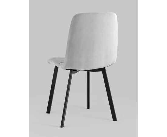 Стул Oliver Square велюр светло-серый, изображение 6 | Интернет магазин мебели и декора LifeDekor