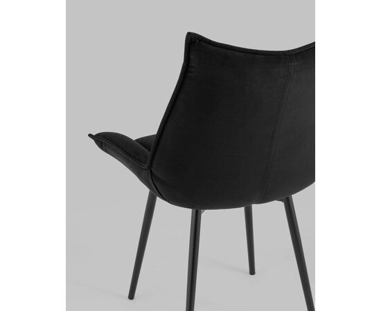 Стул Осло велюр черный, изображение 9 | Интернет магазин мебели и декора LifeDekor