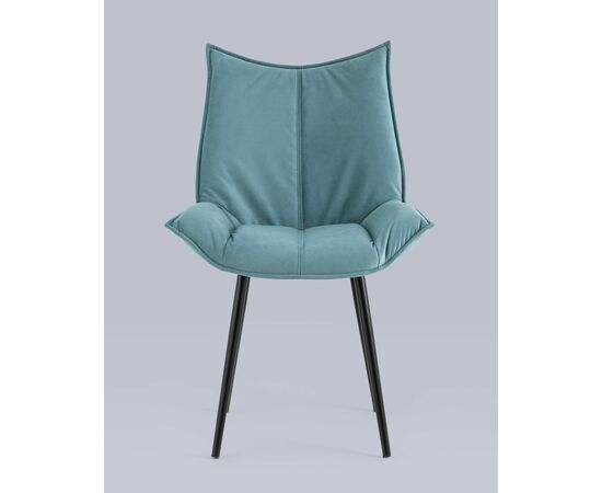 Стул Осло велюр пыльно-голубой, изображение 5 | Интернет магазин мебели и декора LifeDekor