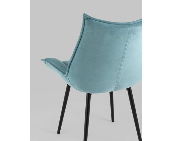 Стул Осло велюр пыльно-голубой, изображение 9 | Интернет магазин мебели и декора LifeDekor