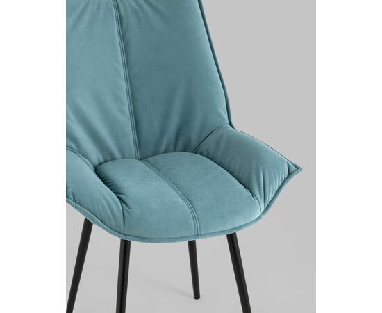 Стул Осло велюр пыльно-голубой, изображение 10 | Интернет магазин мебели и декора LifeDekor