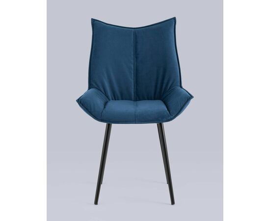Стул Осло велюр синий, изображение 5 | Интернет магазин мебели и декора LifeDekor