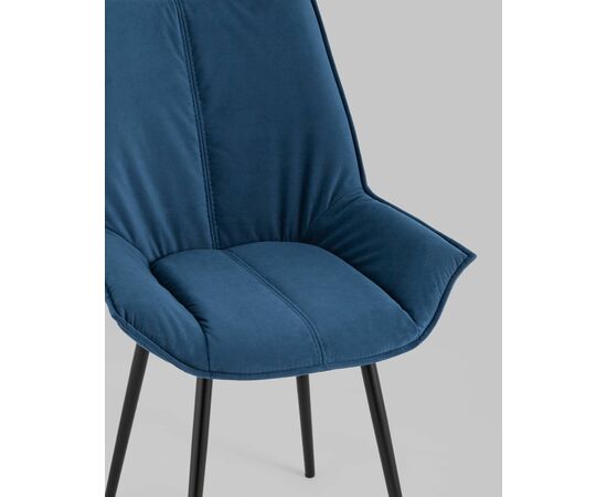 Стул Осло велюр синий, изображение 10 | Интернет магазин мебели и декора LifeDekor