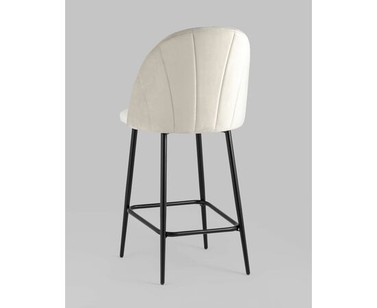 Стул полубарный Логан велюр бежевый, изображение 6 | Интернет магазин мебели и декора LifeDekor