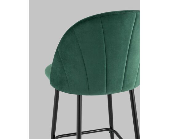 Стул полубарный Логан велюр зелёный, изображение 7 | Интернет магазин мебели и декора LifeDekor