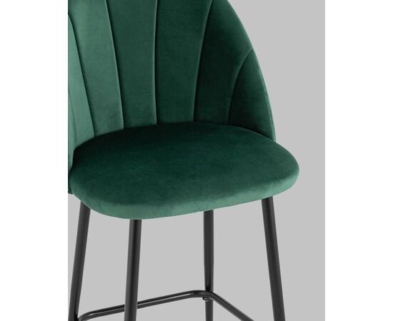 Стул полубарный Логан велюр зелёный, изображение 8 | Интернет магазин мебели и декора LifeDekor