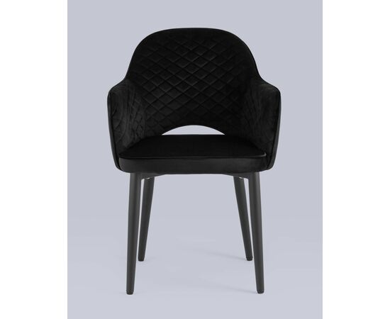 Стул Венера диамант велюр черный, изображение 5 | Интернет магазин мебели и декора LifeDekor