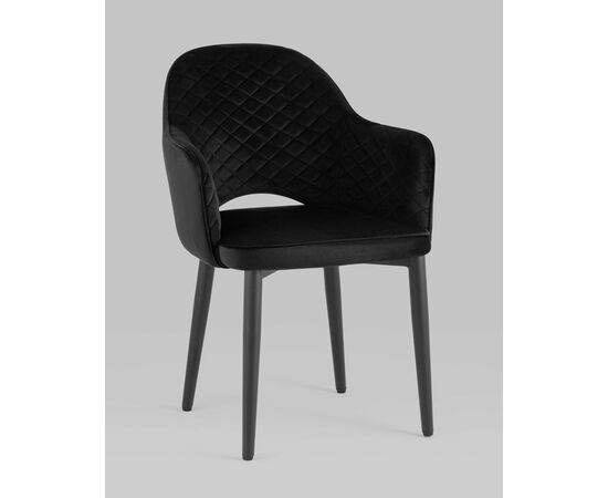Стул Венера диамант велюр черный, изображение 2 | Интернет магазин мебели и декора LifeDekor