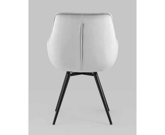 Стул вращающийся Сеул велюр светло-серый, изображение 7 | Интернет магазин мебели и декора LifeDekor