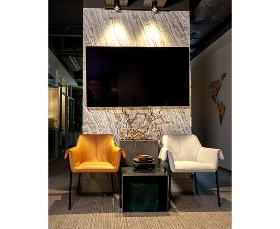 Кресло Бесс экокожа коричневый, изображение 5 | Интернет магазин мебели и декора LifeDekor