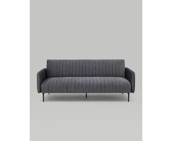 Диван прямой Дрезден велюр серый, изображение 8 | Интернет магазин мебели и декора LifeDekor