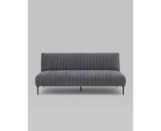 Диван прямой Дрезден велюр серый, изображение 7 | Интернет магазин мебели и декора LifeDekor