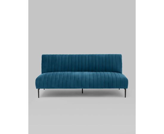 Диван прямой Дрезден велюр синий, изображение 7 | Интернет магазин мебели и декора LifeDekor