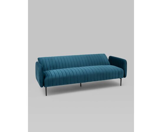 Диван прямой Дрезден велюр синий, изображение 6 | Интернет магазин мебели и декора LifeDekor