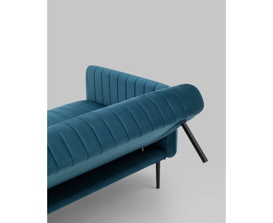 Диван прямой Дрезден велюр синий, изображение 10 | Интернет магазин мебели и декора LifeDekor