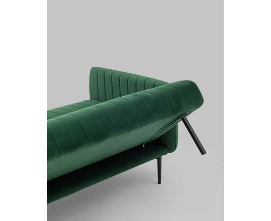 Диван прямой Дрезден велюр зелёный, изображение 10 | Интернет магазин мебели и декора LifeDekor