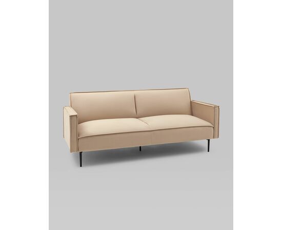 Диван прямой Кассель велюр бежевый, изображение 2 | Интернет магазин мебели и декора LifeDekor