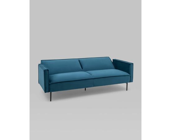 Диван прямой Кассель велюр синий, изображение 5 | Интернет магазин мебели и декора LifeDekor
