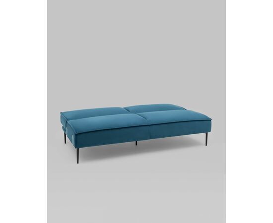 Диван прямой Кассель велюр синий, изображение 6 | Интернет магазин мебели и декора LifeDekor