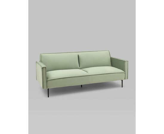 Диван прямой Кассель велюр светло-салатовый, изображение 2 | Интернет магазин мебели и декора LifeDekor