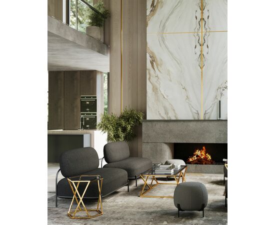 Диван прямой Дрезден велюр пыльно-розовый, изображение 3 | Интернет магазин мебели и декора LifeDekor