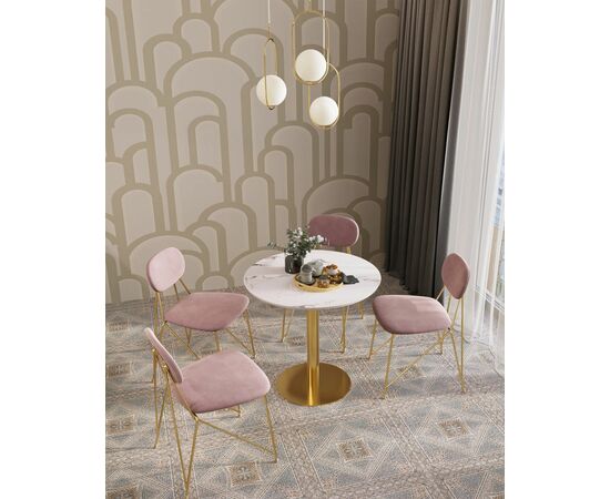 Стол обеденный Толедо D80 мрамор, изображение 4 | Интернет магазин мебели и декора LifeDekor