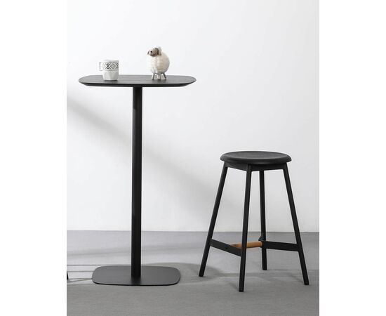 Стул полубарный Knobb черный, изображение 3 | Интернет магазин мебели и декора LifeDekor