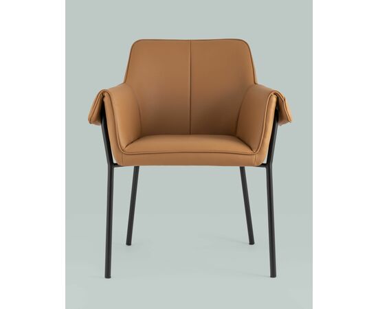 Кресло Бесс экокожа коричневый, изображение 7 | Интернет магазин мебели и декора LifeDekor
