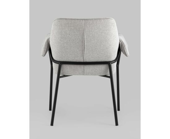 Кресло Бесс рогожка светло-серый, изображение 10 | Интернет магазин мебели и декора LifeDekor