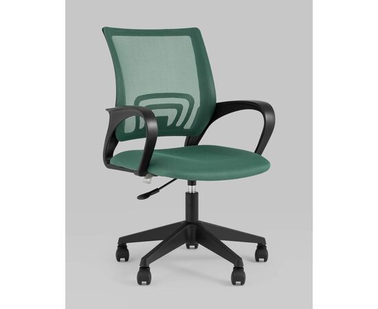 Кресло офисное TopChairs ST-Basic сетка/ткань зеленый, изображение 2 | Интернет магазин мебели и декора LifeDekor